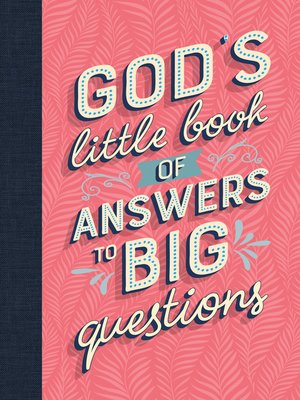 cover image of God's Little Book of Answers to Big Questions
